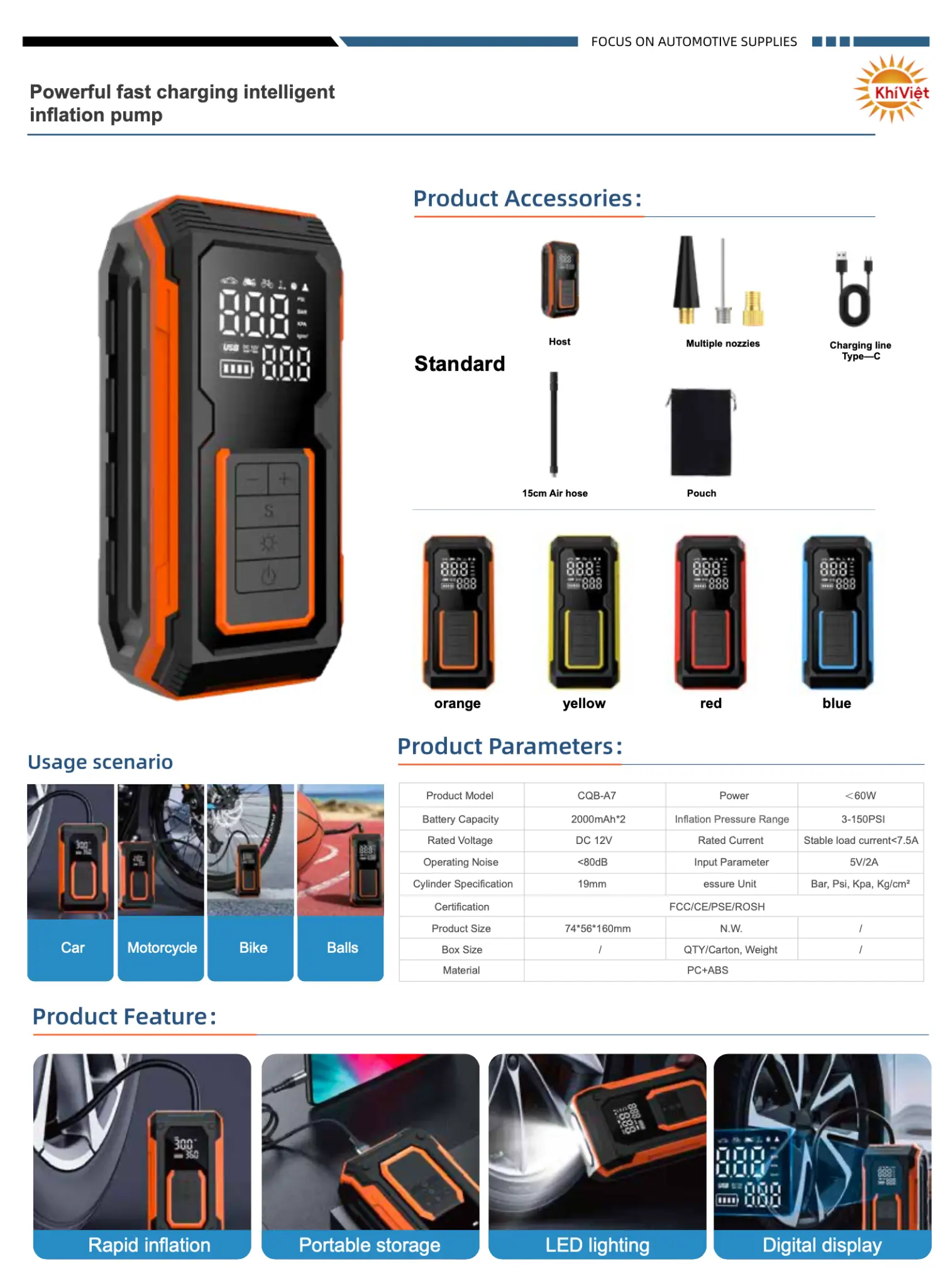 Powerful Fast Charging Intelligent Pump product details