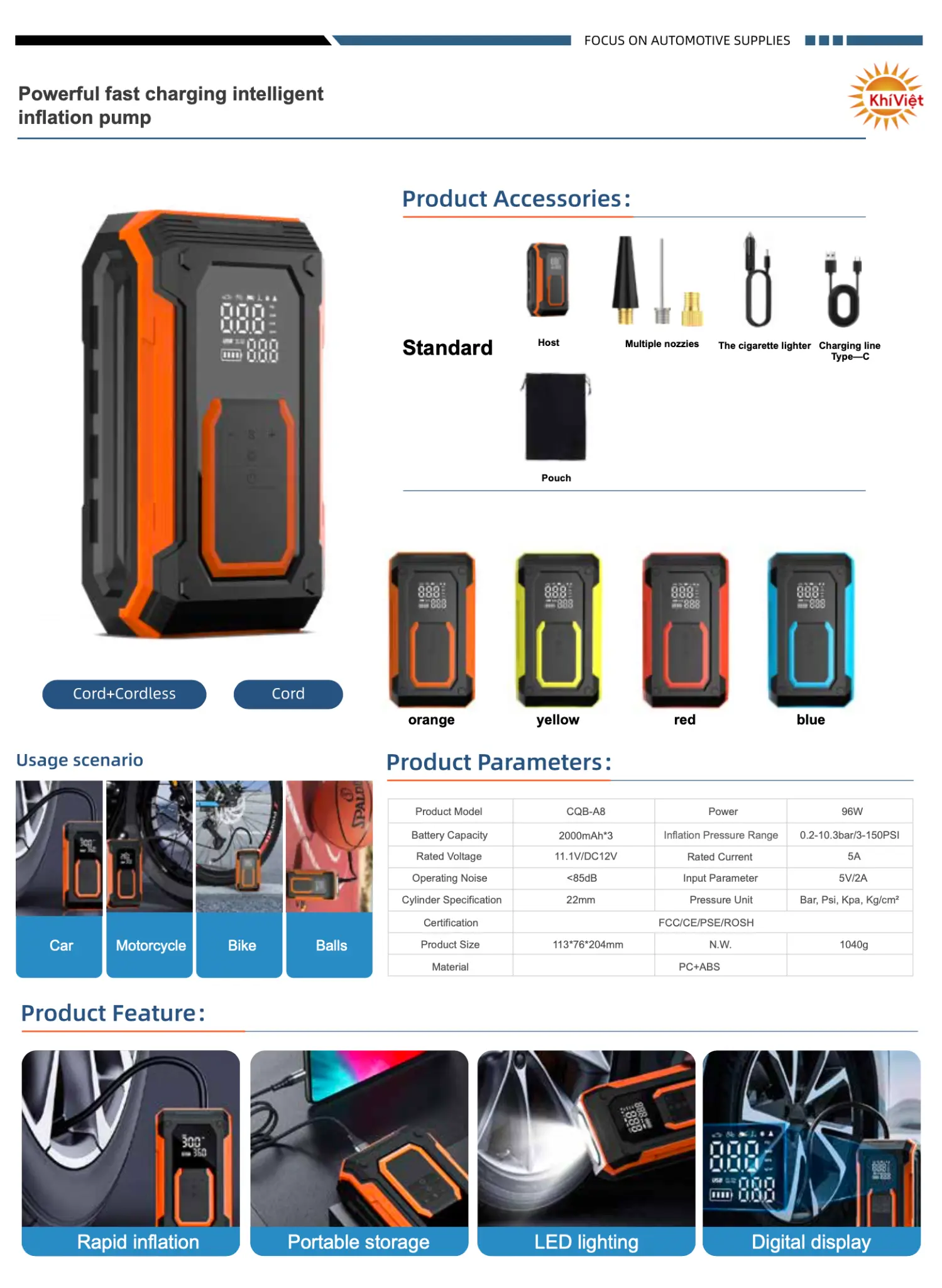 Powerful Fast Charging Intelligent Pump product details