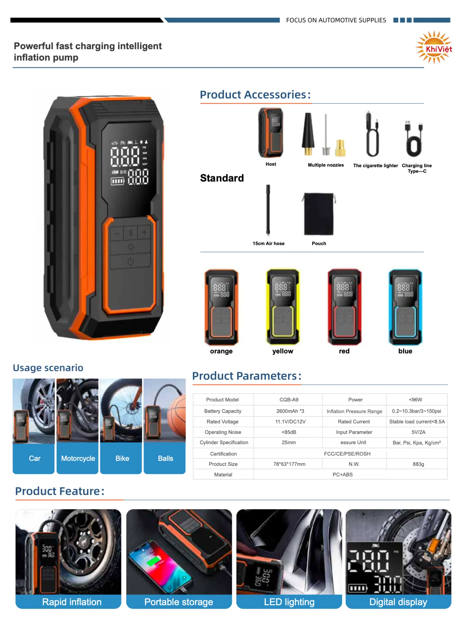 Powerful Fast Charging Intelligent Pump product details
