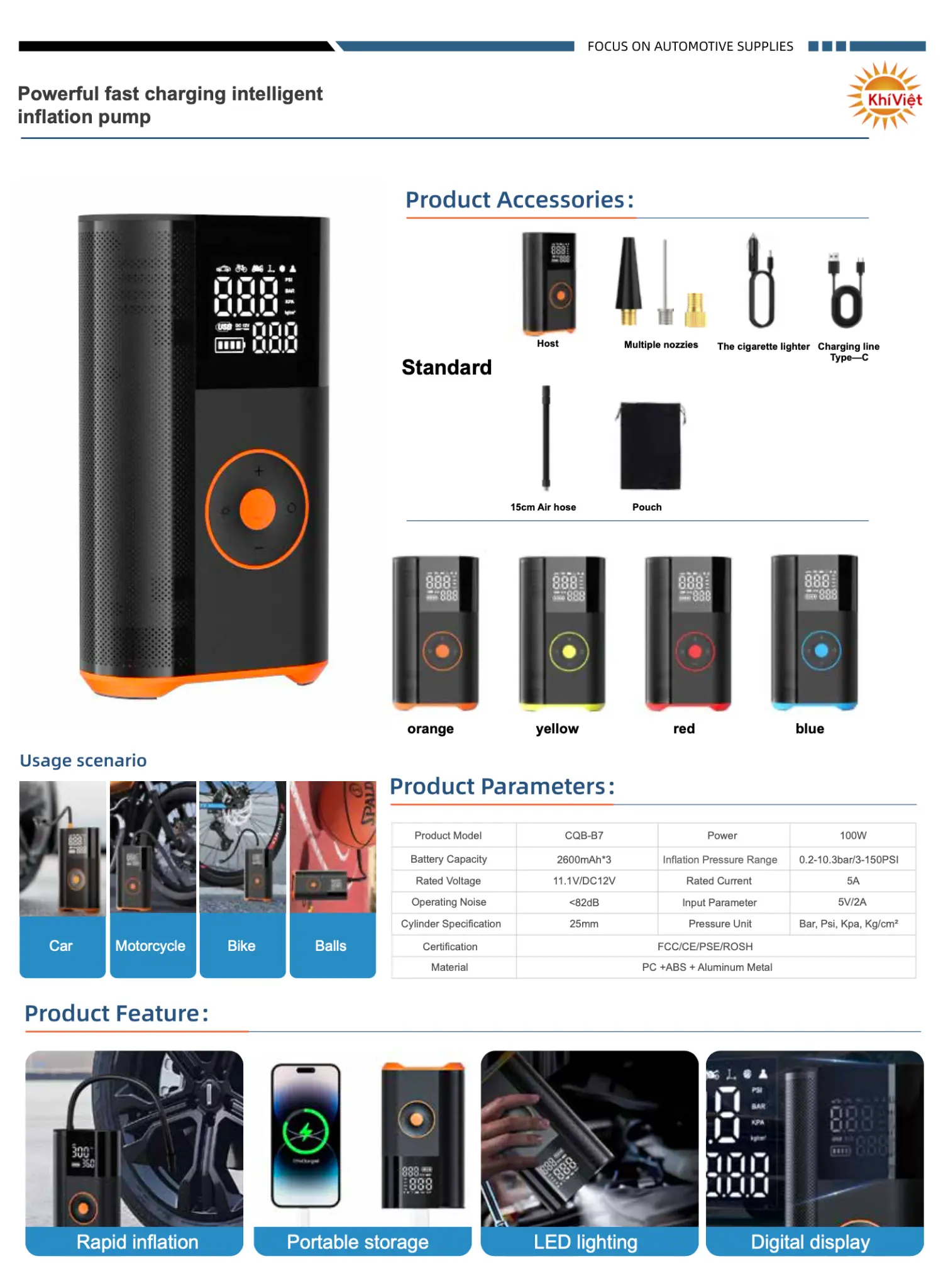Powerful Fast Charging Intelligent Pump product details