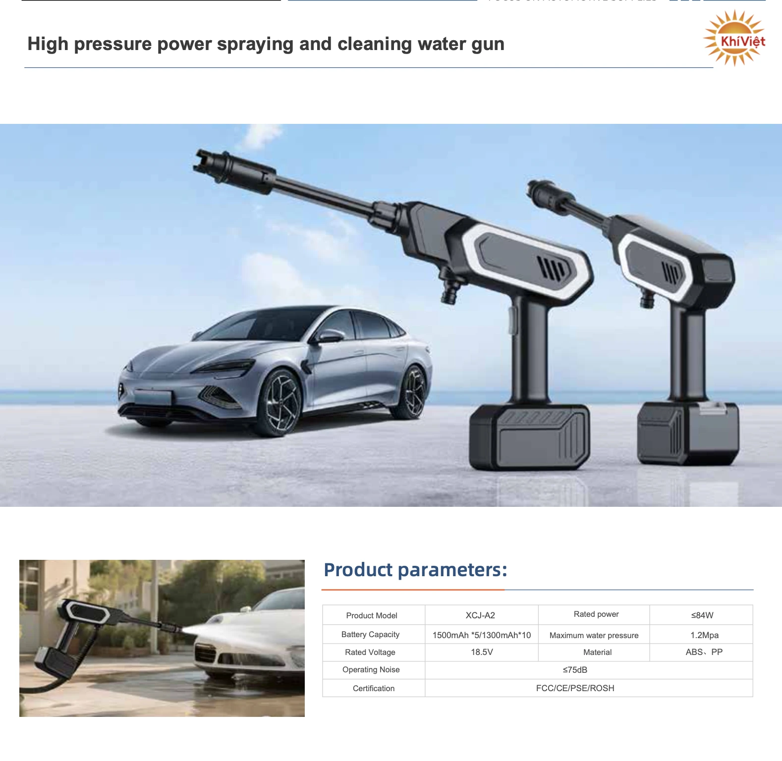 High Pressure Power Spraying and Cleaning Water Gun