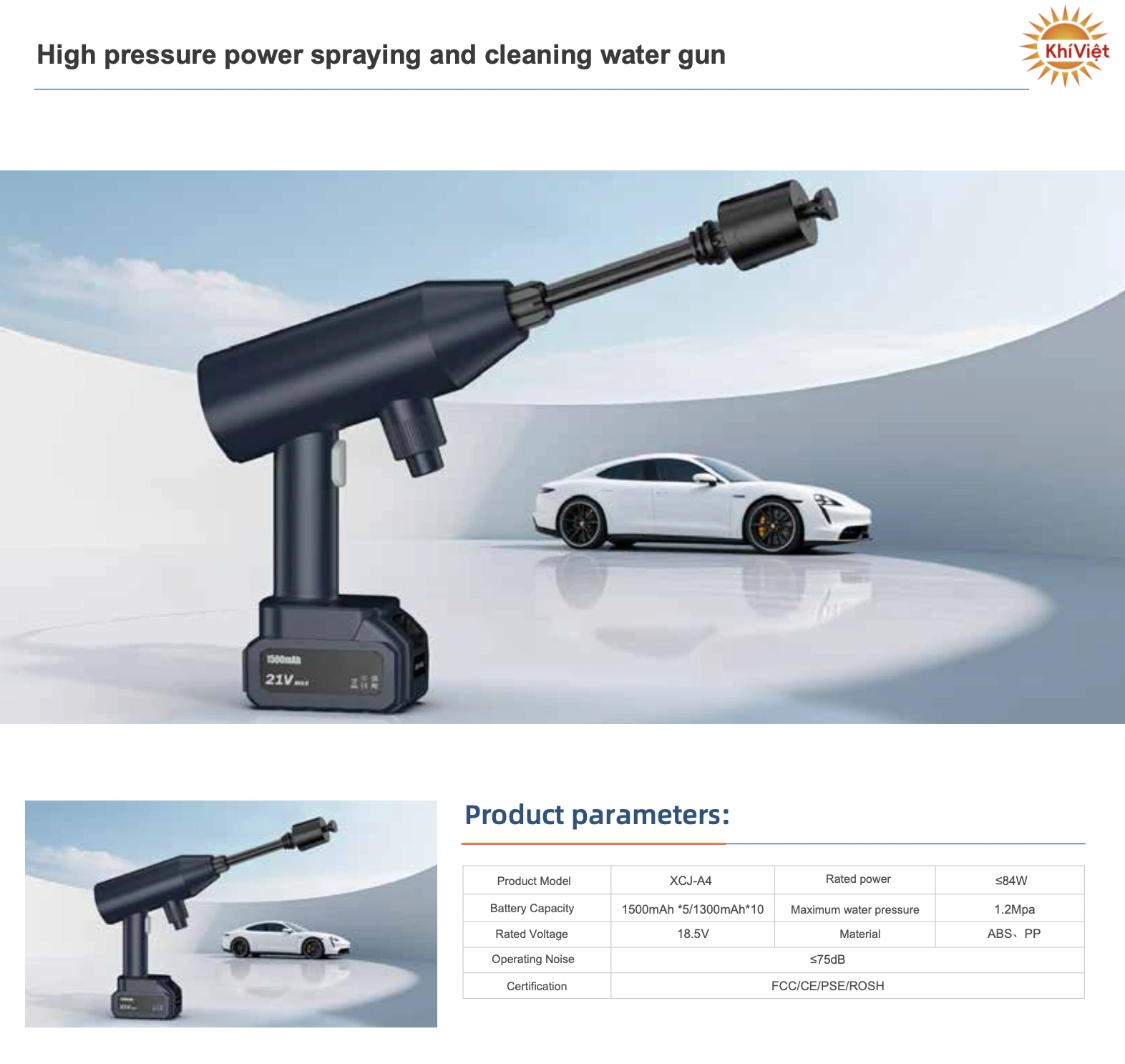 High Pressure Power Spraying and Cleaning Water Gun