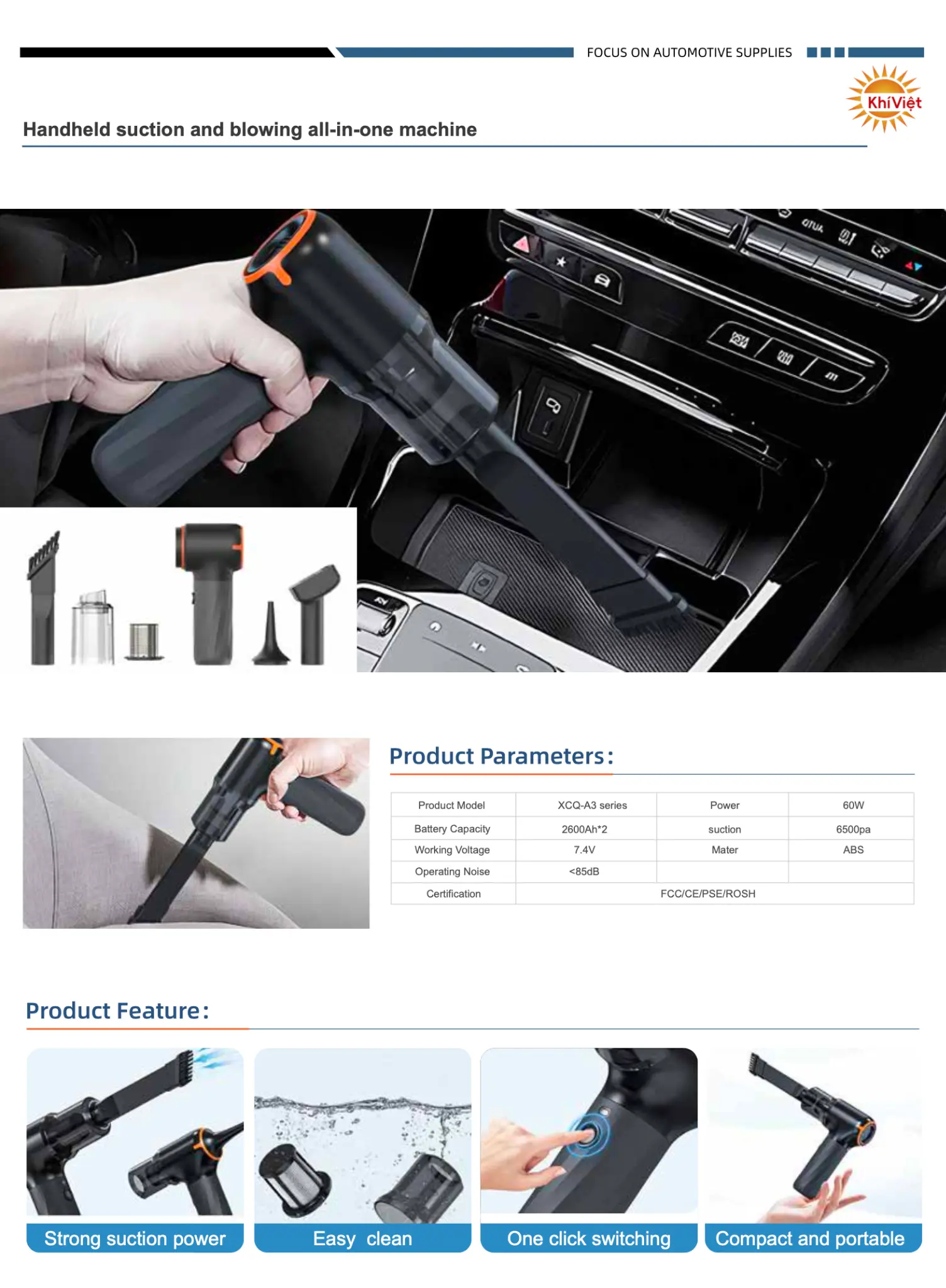 Handheld Suction and Blowing All-in-One Machine product details