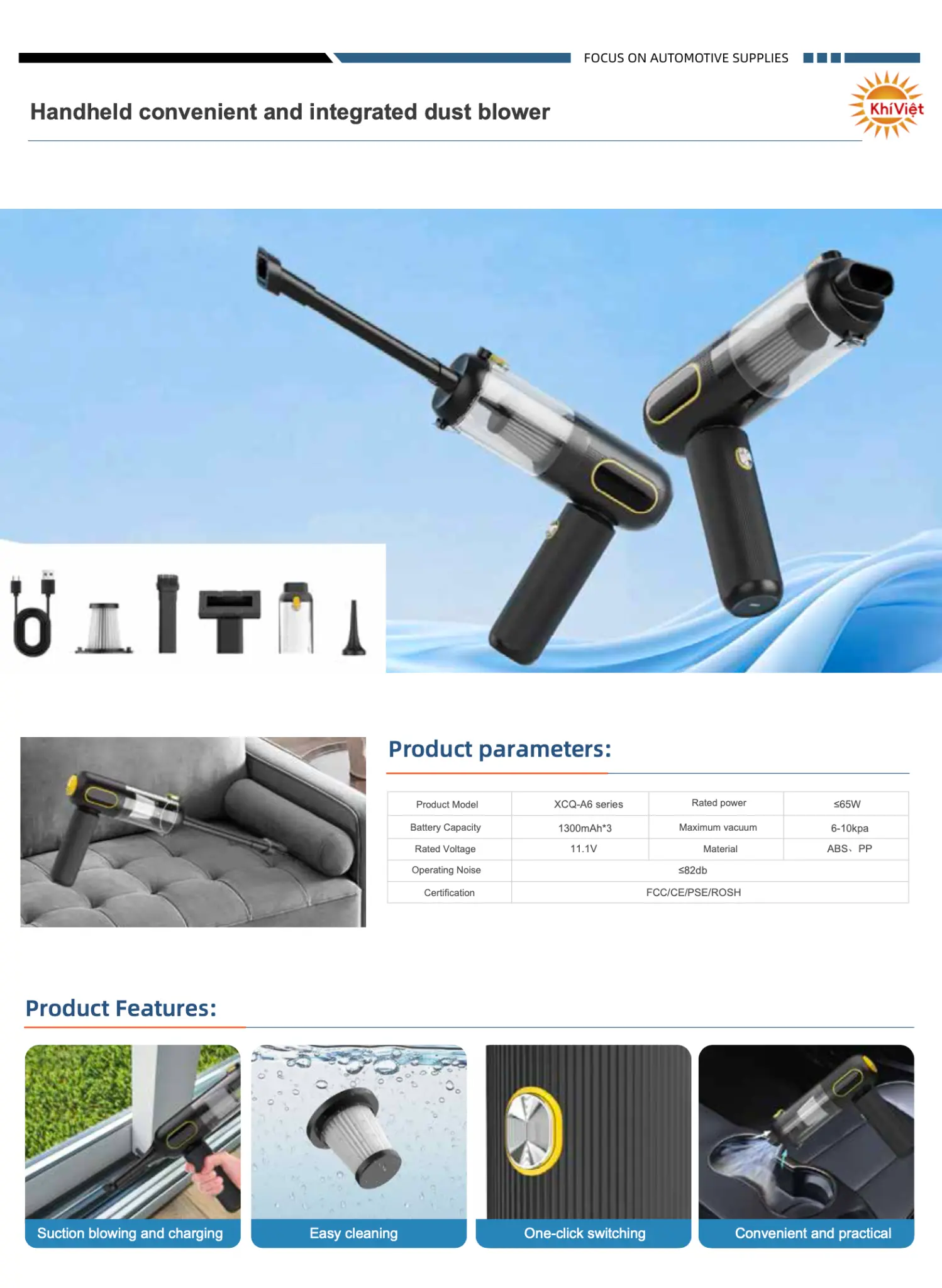 Handheld Suction and Blowing All-in-One Machine product details