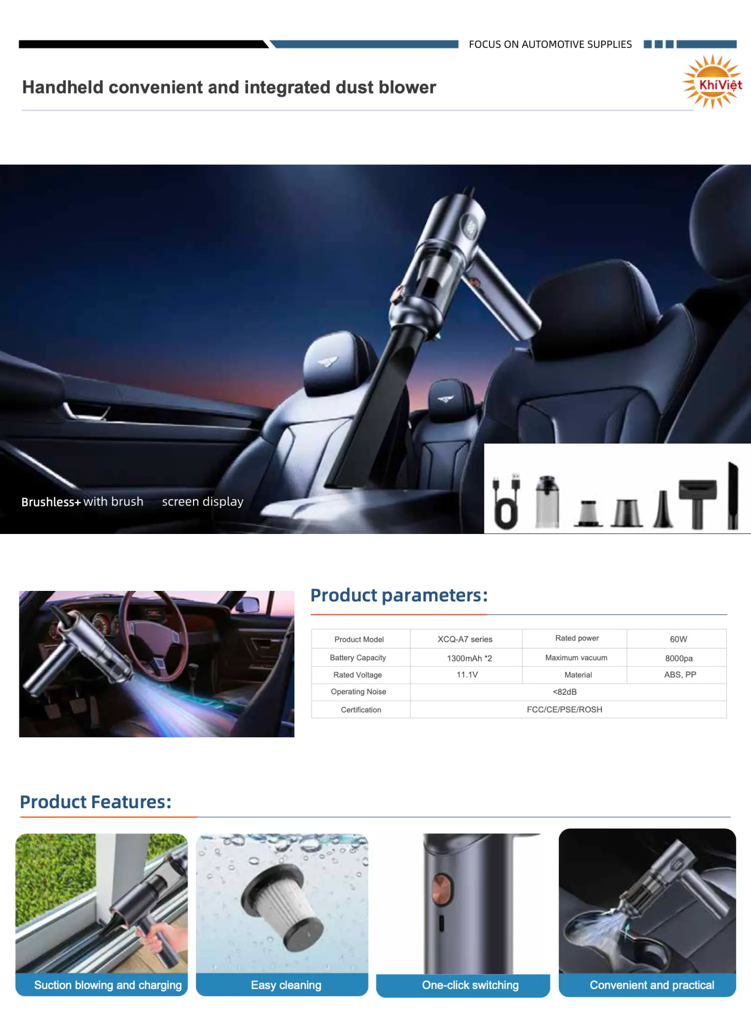 Handheld Suction and Blowing All-in-One Machine product details
