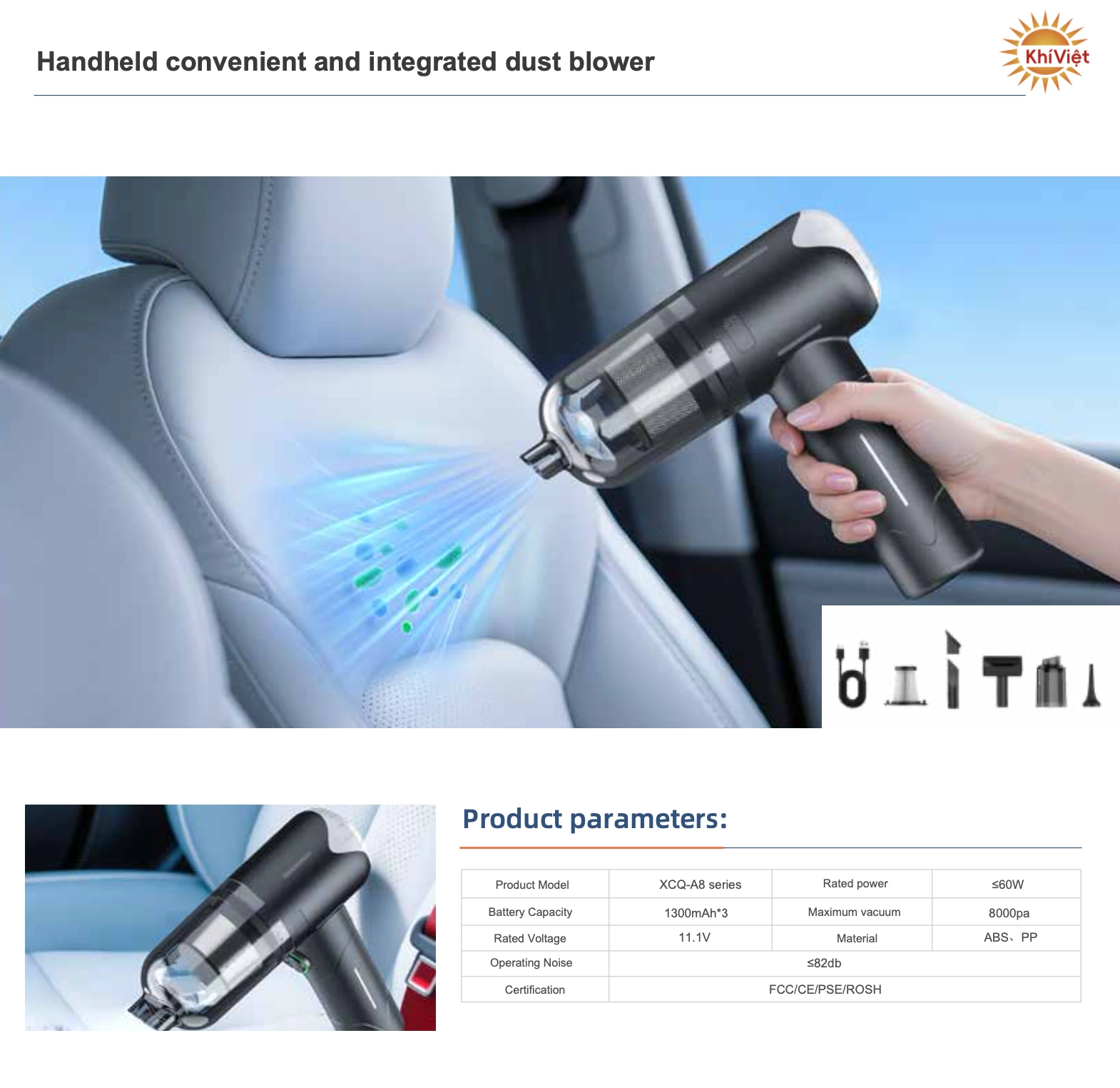 Handheld Convenient and Integrated Dust Blower